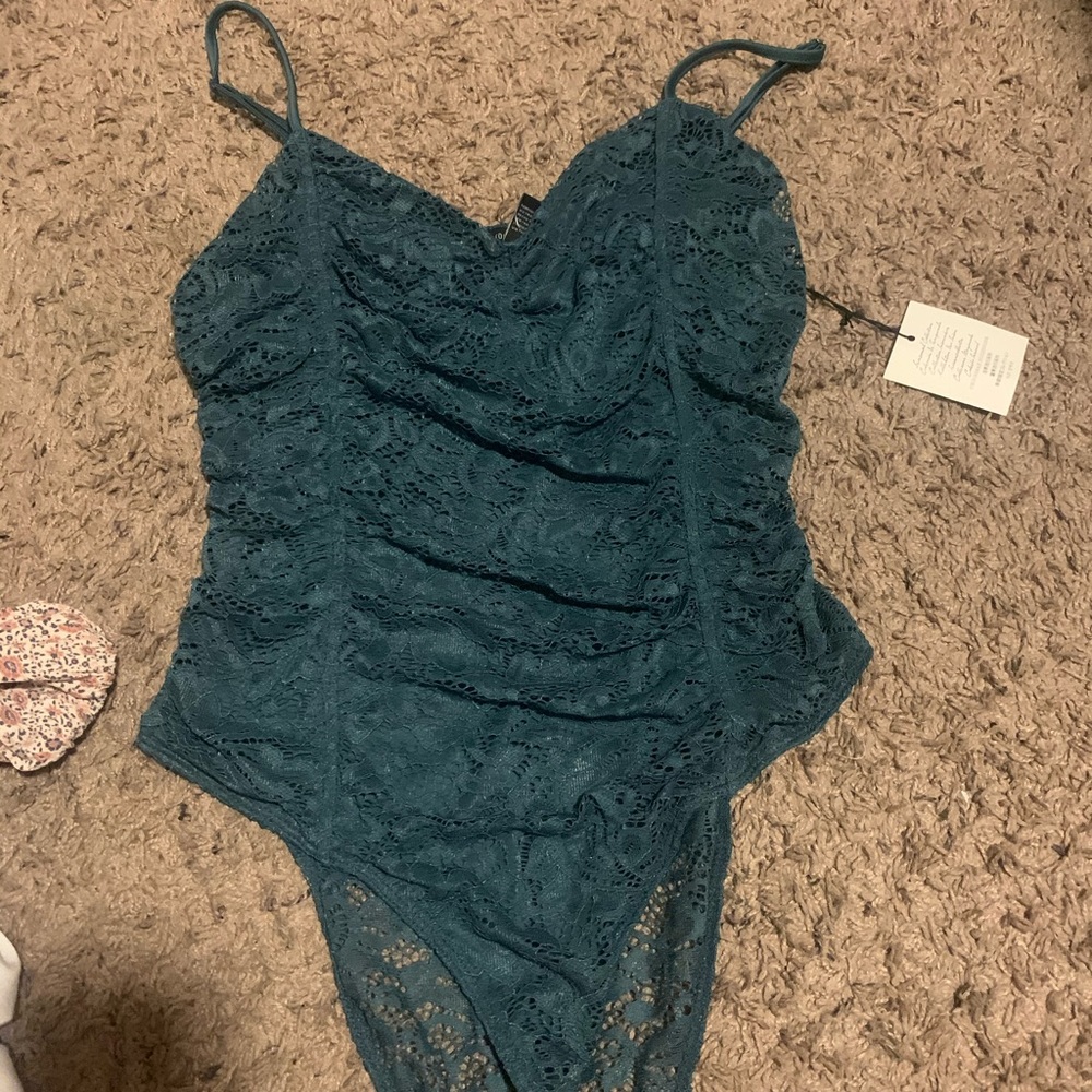 Teal bodysuit
